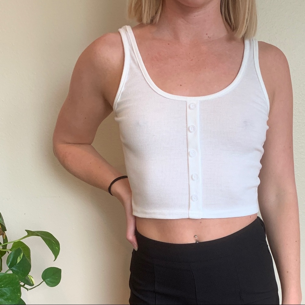 Ribbed Crop Tank